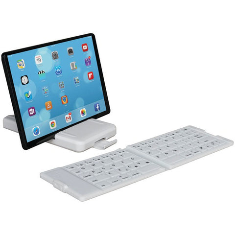 IWERKZ 44672 Waterproof Bluetooth(R) Folding Keyboard (White)