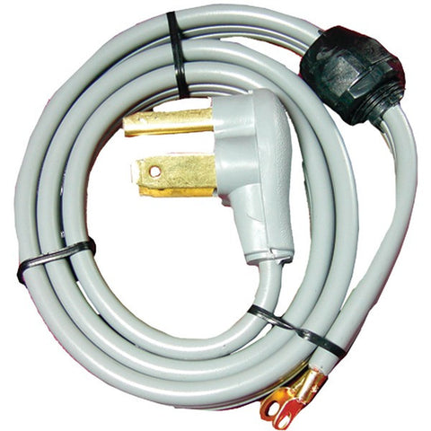 CERTIFIED APPLIANCE 90-1020QC 3-Wire Quick-Connect Dryer Cord, 30 Amps, 4ft (Closed Eyelet)