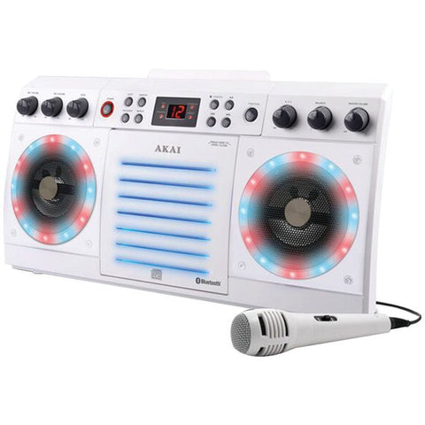 AKAI KS303W-BT CD+G Bluetooth(R) Karaoke System