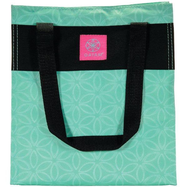 GAIAM 31612 Teal Flower of Life Lunch Tote