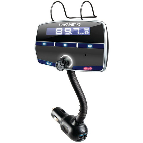 GOgroove GGFSX50200BKEW FlexSMART X5 In-Car Bluetooth(R) FM Transmitter