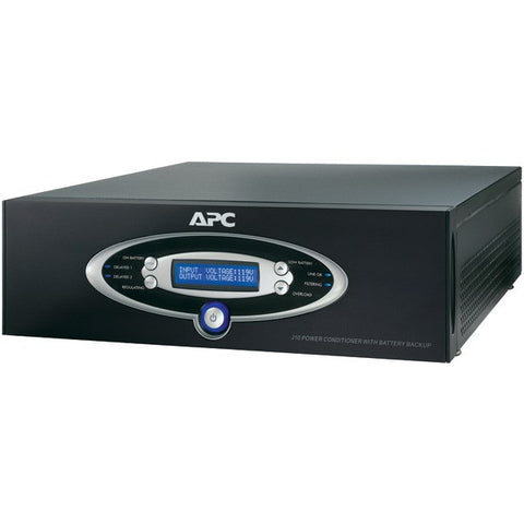 APC J15BLK 12-Outlet J-Type Power Conditioner with Battery Backup (Black; 4,500 Joules; 1,500VA; 865 Watts)