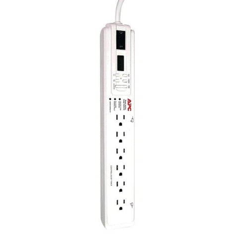 APC P6GC 6-Outlet Energy-Saving Surge Protector with LCD Timer