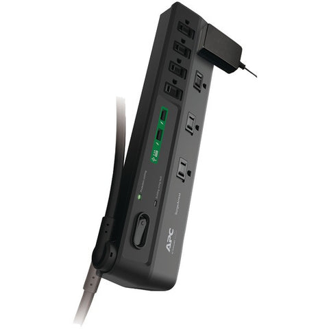 APC P8U2 8-Outlet SurgeArrest(R) Surge Protector with 2 USB Charging Ports