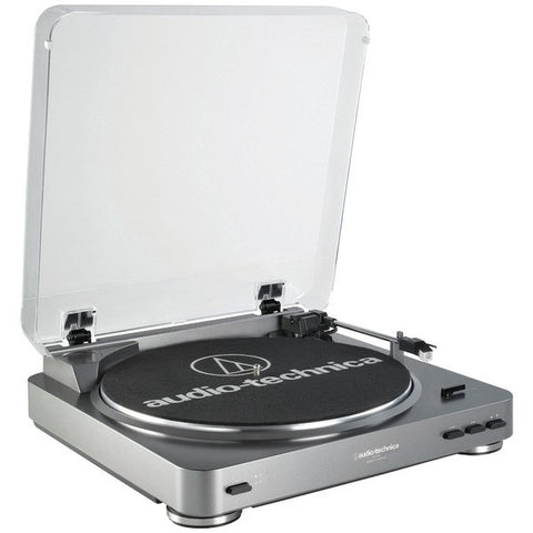 AUDIO TECHNICA AT-LP60 Fully Automatic Belt-Driven Turntable (Silver)