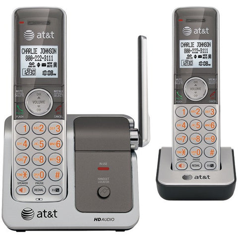 ATT ATTCL81201 DECT 6.0 Cordless Phone System with Push-to-Talk Between Handsets (2-handset system)