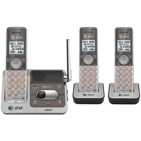 ATT CL82301 DECT 6.0 Cordless Phone System with Talking Caller ID & Digital Answering System (3-Handset System)