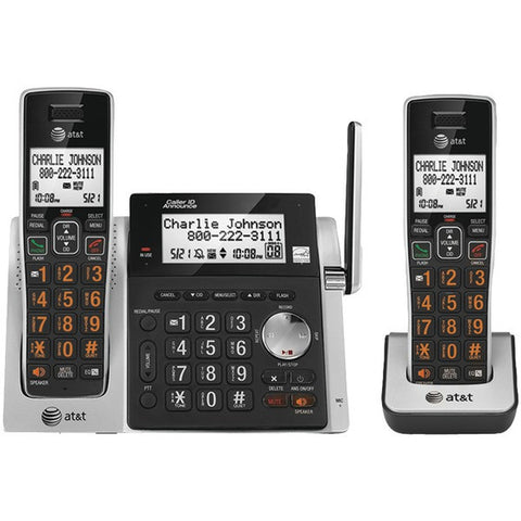 ATT ATTCL83213 Cordless Answering System with Dual Caller ID-Call Waiting (2-handset system)