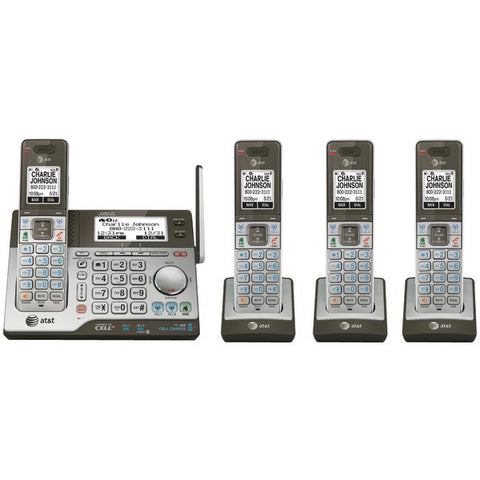 ATT CLP99483 DECT 6.0 Connect-to-Cell(TM) 4-Handset Phone System with Dual Caller ID