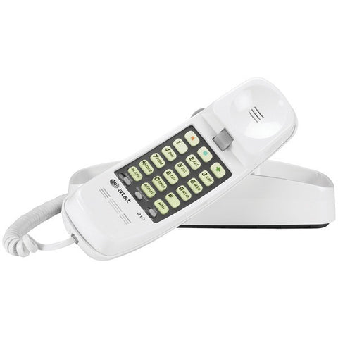 ATT ATTML210W Corded Trimline(R) Phone with Lighted Keypad (White)