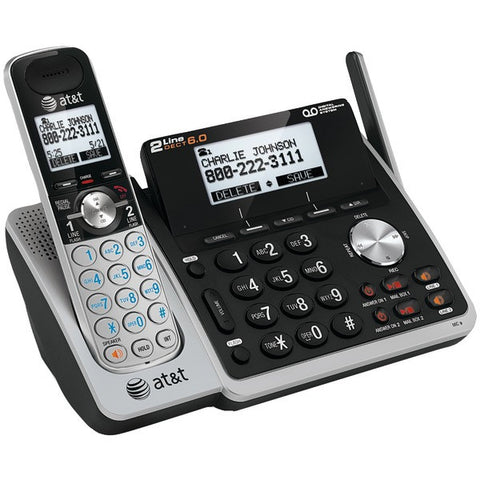 ATT ATTL88102 DECT 6.0 Expandable 2-Line Speakerphone with Caller ID
