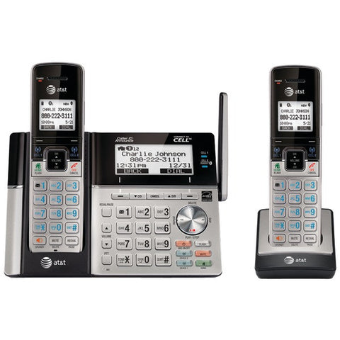 ATT TL96273 DECT 6.0 Connect-to-Cell(TM) 2-Handset Phone System with Dual Caller ID