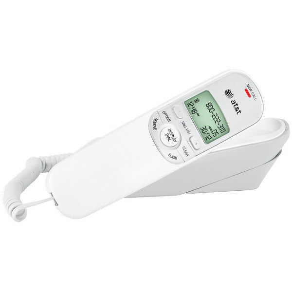 ATT TR1909W Corded Trimline Phone with Caller ID (White)