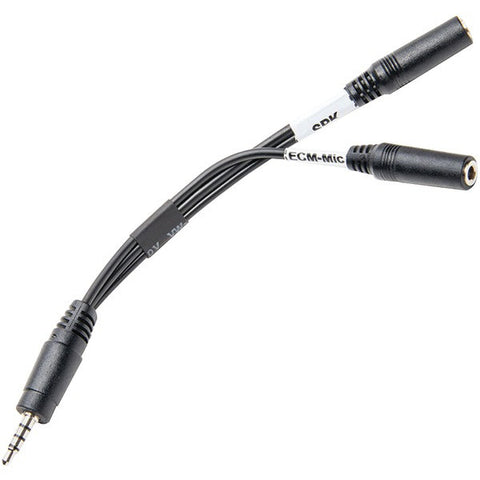 AZDEN HX-Mi i-Coustics(TM) HX-Mi TRRS Microphone-Headphone Interface Cable for Smartphones & Tablets