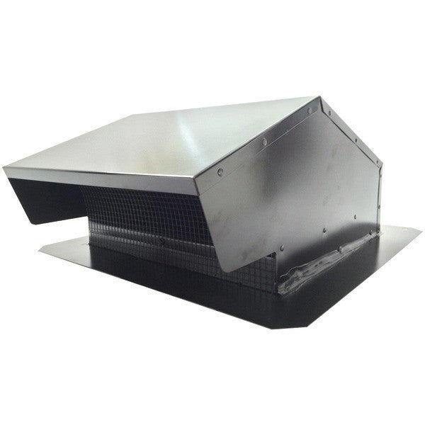 BUILDERS BEST 012634 Black Metal Roof Vent Cap (6"-8" (3 1-4" x 10") Universal Flush)