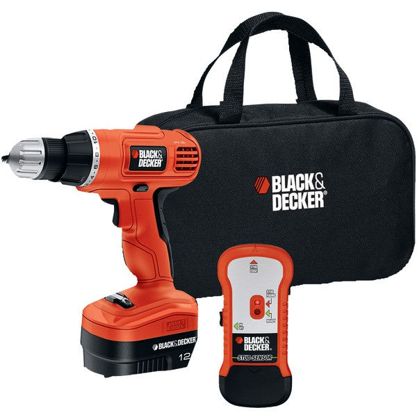 BLACK & DECKER GCO12SFB 12-Volt Drill-Driver with Stud Sensor Kit