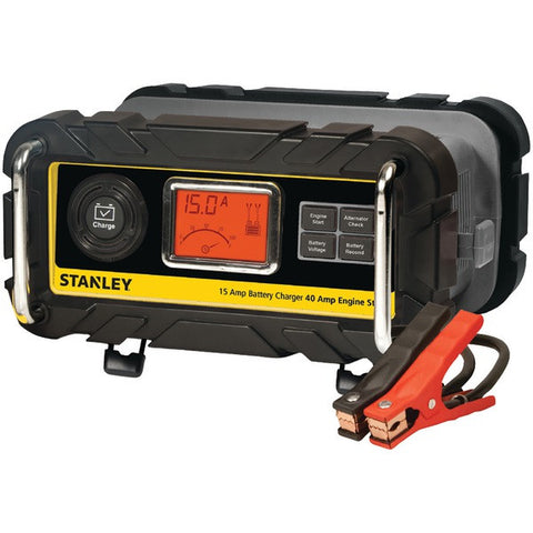 STANLEY BC15BS Battery Charger with Engine Start (15-Amp Charger, 40-Amp Starter)