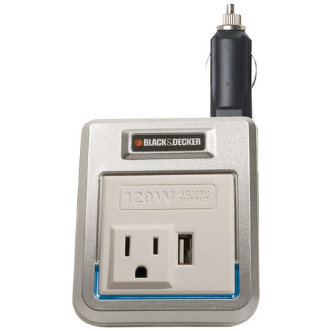 BLACK & DECKER PI120P 120-Watt Power Inverter with USB Port