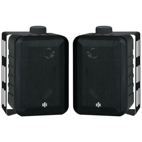 BIC AMERICA RTRV44-2 4" RtR Series 3-Way Indoor-Outdoor Speakers (Black)