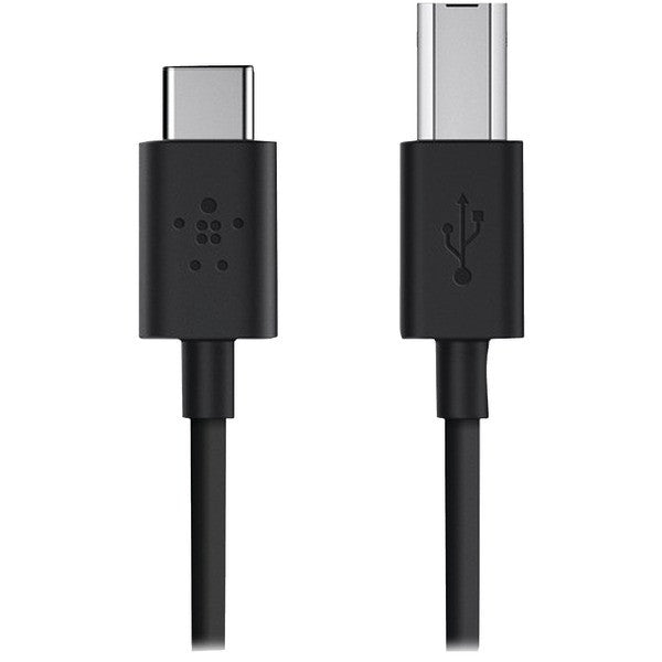 BELKIN F2CU035bt06-BLK 2.0 USB(TM)-C to USB-B Printer Cable, 4.6ft