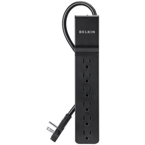 BELKIN BSE600-06BLK-WM 6-Outlet Surge Protector (Black)