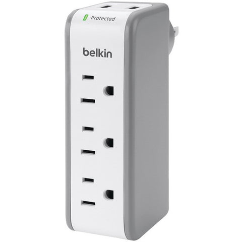 BELKIN BST300bg 3-Outlet SurgePlus with 2 USB Ports & Swivel Head