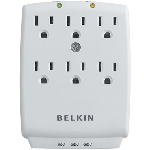 BELKIN F9H620-CW 6-Outlet Wall-Mount Surge Protector