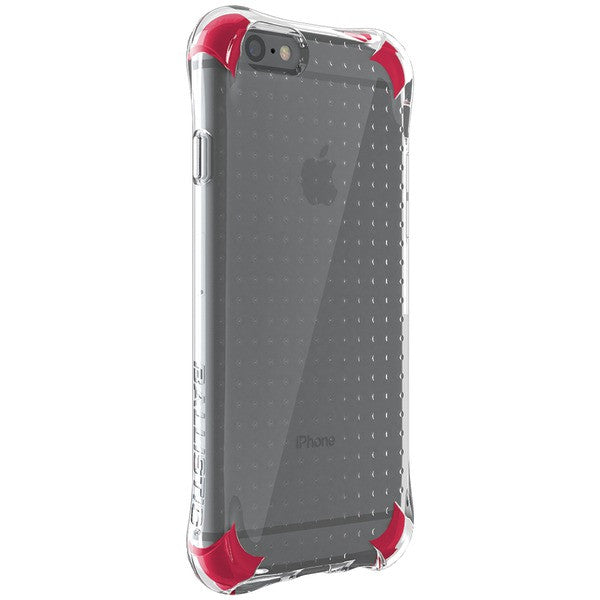 BALLISTIC JS1465-B13N iPhone(R) 6-6s Jewel Spark Case (Translucent Clear with Light Pink-Red Corners)