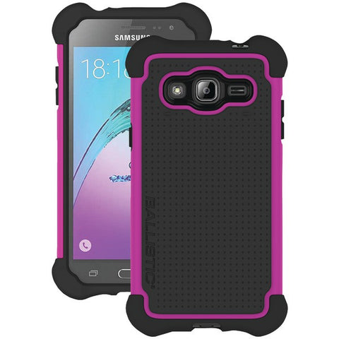 BALLISTIC TJ1708-A19N Samsung(R) Galaxy J3(R) Tough Jacket(TM) Case (Black-Hot Pink)