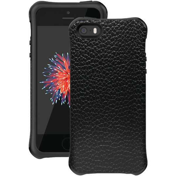 BALLISTIC UT1315-B22N iPhone(R) 5-5S-SE Urbanite(TM) Select Case (Black Textured TPU with Buffalo Leather IMD)