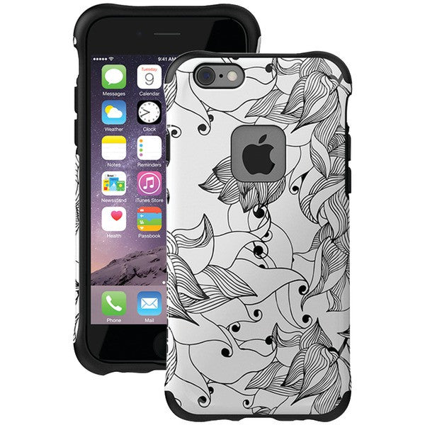 BALLISTIC UT1667-B29N iPhone(R) 6-6s Urbanite(TM) Select Case (Black Textured TPU with Tiger Lily Pattern)