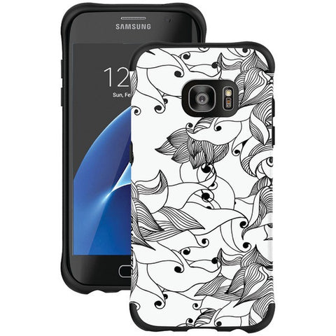 BALLISTIC UT1689-B29N Samsung(R) Galaxy S(R) 7 edge Urbanite(TM) Select Case (Black Textured TPU with Tiger Lily Pattern)