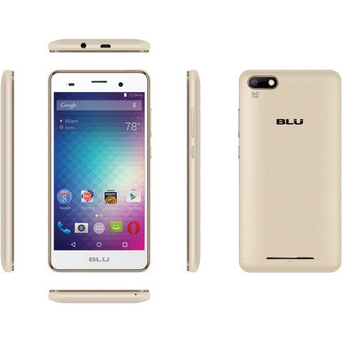 BLU D110UGOLD Dash X2 Smartphone (Gold)