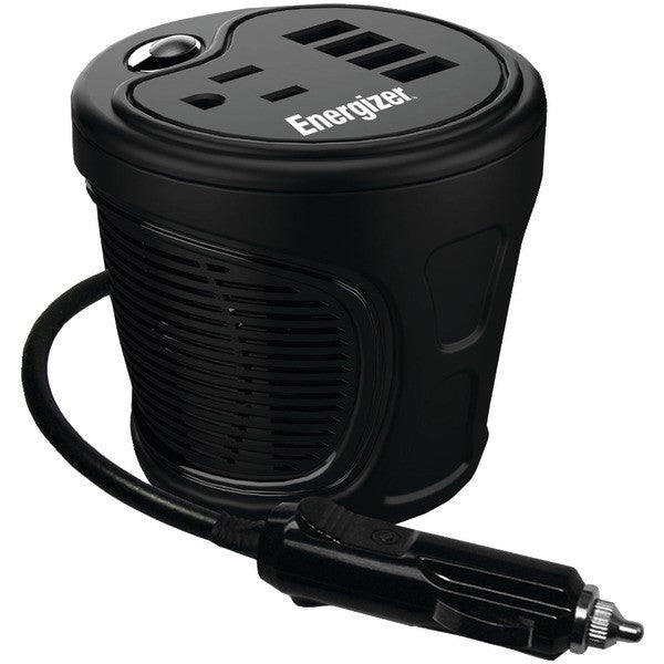 ENERGIZER EN120 12-Volt Cup Holder Power Inverter (120 Watts)