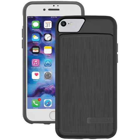 BODY GLOVE 9577101 iPhone(R) 7 SATIN Wallet Case (Black-Charcoal)