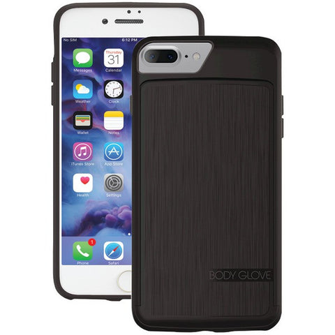 BODY GLOVE 9577701 iPhone(R) 7 Plus SATIN Wallet Case (Black-Charcoal)