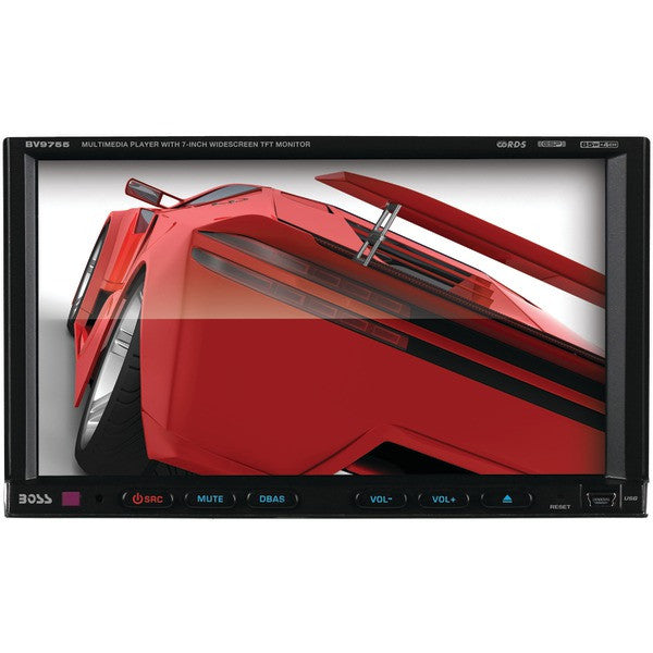 BOSS AUDIO BV9755 7" Double-DIN In-Dash DVD-MP3-CD & AM-FM Receiver (Without Bluetooth(R))