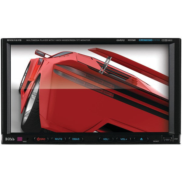 BOSS AUDIO BV9757B 7" Double-DIN In-Dash DVD-MP3-CD & AM-FM Receiver (With Bluetooth(R))