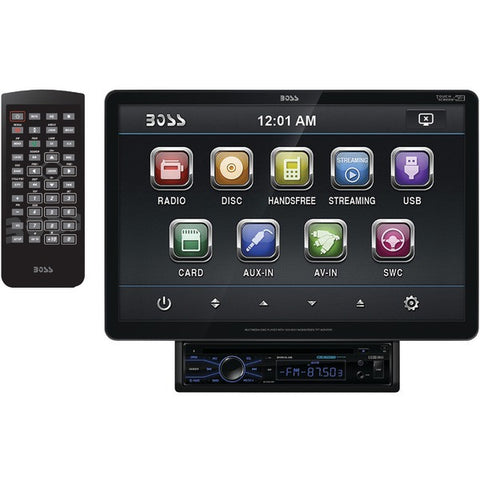 BOSS AUDIO BVS13.3B 13.3" Single-DIN In-Dash Widescreen DVD-MP3-CD & AM-FM Receiver with Bluetooth(R)