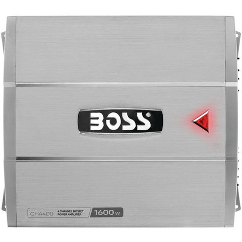 BOSS AUDIO CH4400 Chaos Series Class AB 4-Channel Bridgeable Power Amp (1,600 Watts)