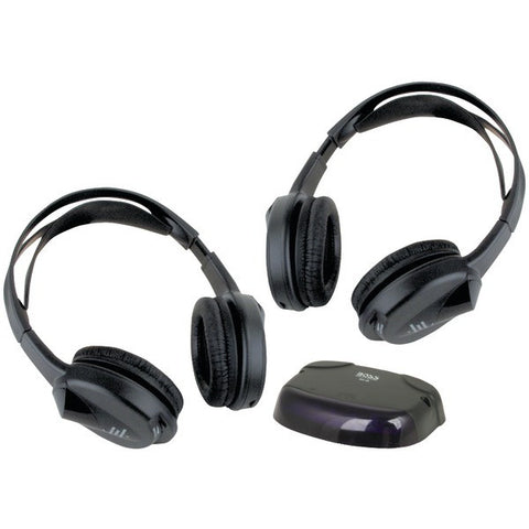 BOSS AUDIO HS-IR 2 Sets of Wireless Headphones with IR Transmitter