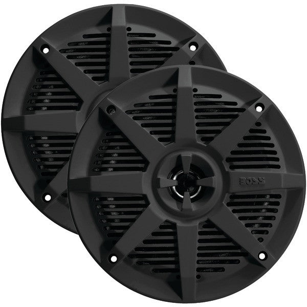 BOSS AUDIO MR52B 2-Way Full-Range Marine Speakers (5.25", Black)