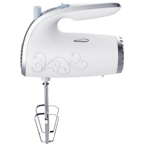 BRENTWOOD HM-48W 5-Speed Hand Mixer (White)