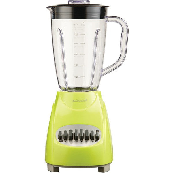 BRENTWOOD JB-220G 12-Speed Blender with Plastic Jar (Lime Green)