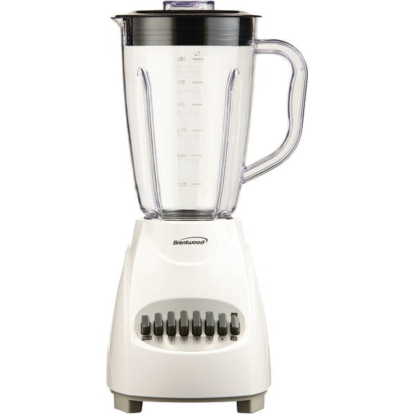 BRENTWOOD JB-220W 12-Speed Blender with Plastic Jar (White)