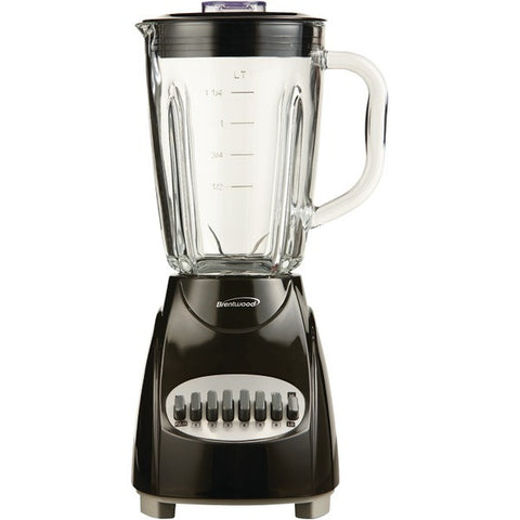 BRENTWOOD JB-920B 12-Speed Countertop Blender with Glass Jar (Black)