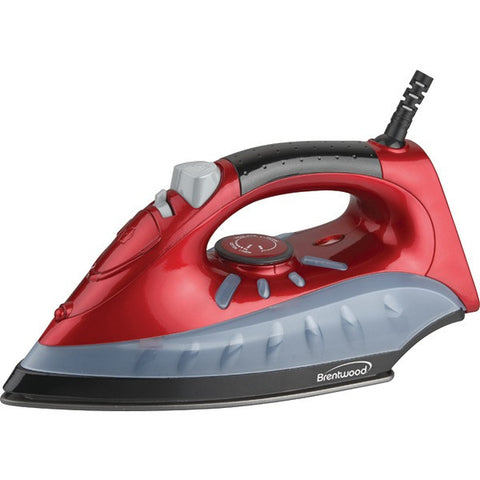 BRENTWOOD MPI-61 Non-Stick Steam-Dry, Spray Iron (Red)