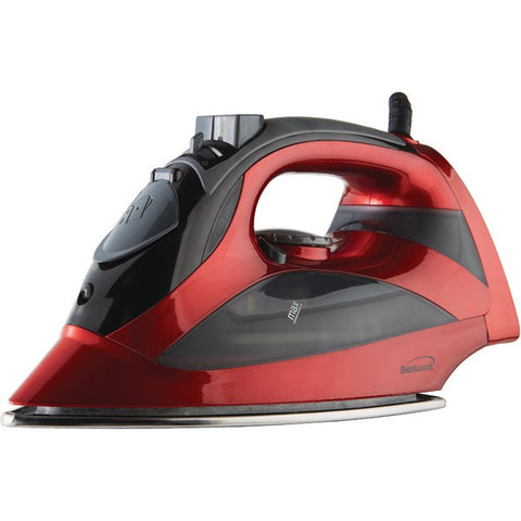 BRENTWOOD MPI-90R Steam Iron with Auto Shutoff (Red)