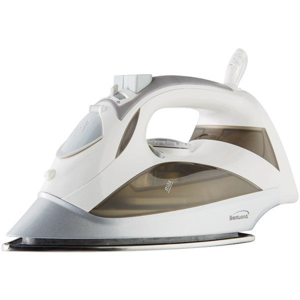 BRENTWOOD MPI-90W Steam Iron with Auto Shutoff (White)