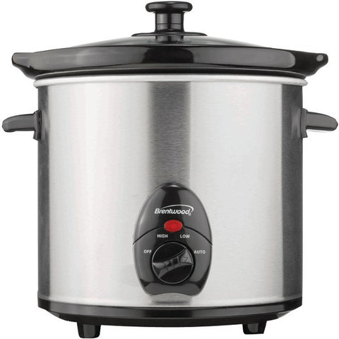 BRENTWOOD SC-130S 3-Quart Slow Cooker (Stainless Steel)
